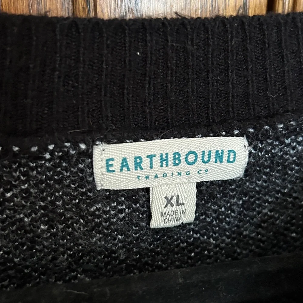 Earthbound Trading Magic Mushroom Sweater‎ Black Xl - Picture 8 of 10